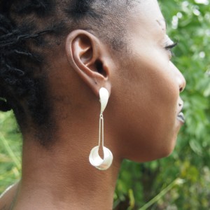 Boucles d'oreilles uniques Eclipse longues